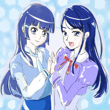 青い二人