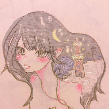 月夜の少女