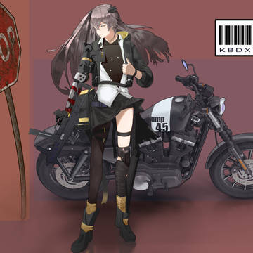 ump45和属于她自己的摩托车