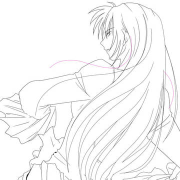 下描き。
