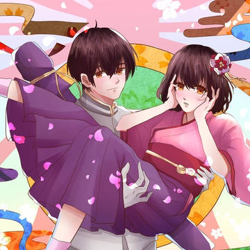 祖国誕お祝いイラスト