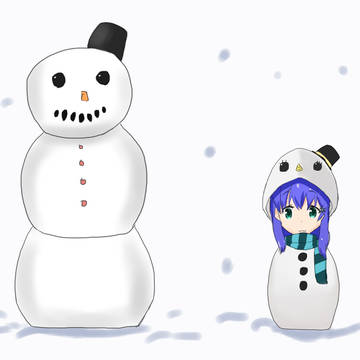 ちーちゃんの雪だるまパーカー
