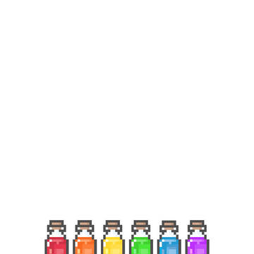 [ドット絵]レインボー