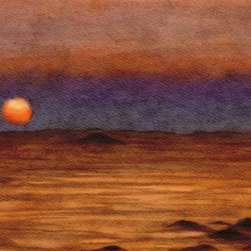 海上夕阳