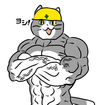安全確認を極めた現場猫