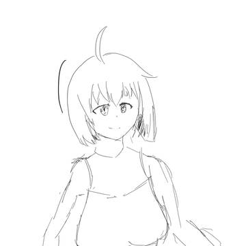 牛巻りこを描こうとした