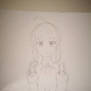 初めて描いたセイバーさん