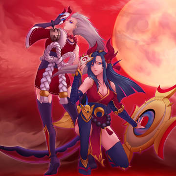 Blood Moon Diana and Sivir