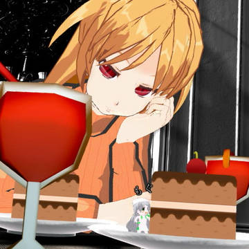 [バレンタインデー]チョコケーキとサングリアと