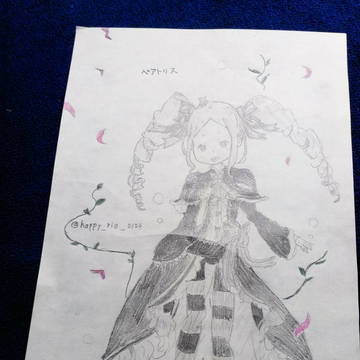 ベアトリス（リゼロ15巻表紙模写）