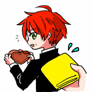 チョコをもらった男の子×3