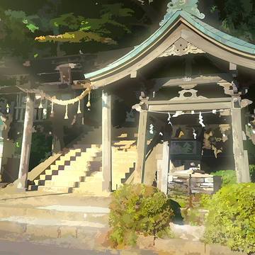 手長神社「君の名前は」场景