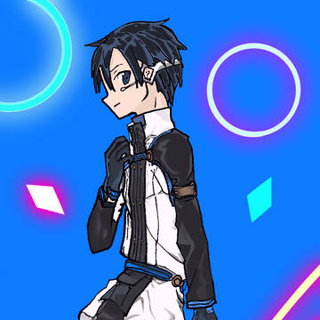 前回のキリトさんをデジタルに変えてみた