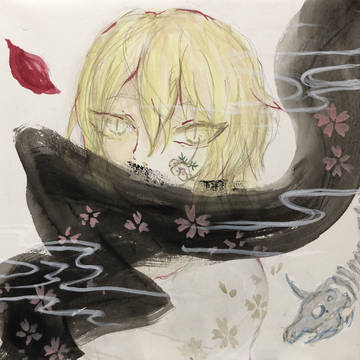 【2/24春コミ閃華】ポストカード用イラスト(髭切)