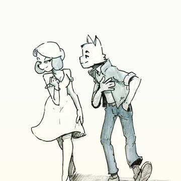 Inktober 2017 DAY 07 - Shy