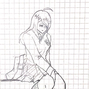 v3女子落書き