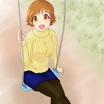 公園で