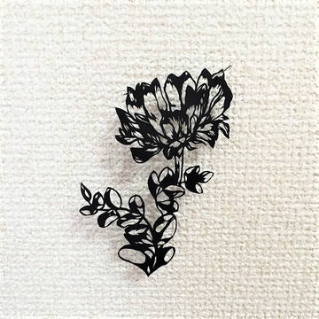 【切り絵58】レンゲソウ