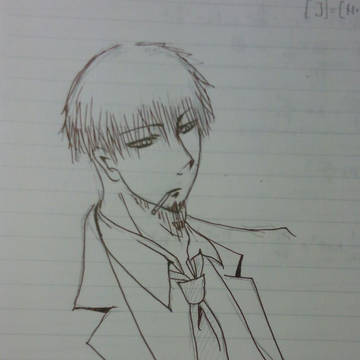 半年ぶりくらいに描いてみた(ボールペン)