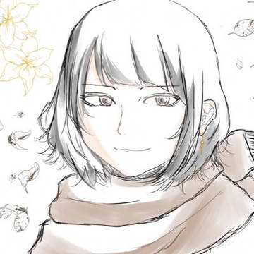 SNSアイコン用に描いた女の子