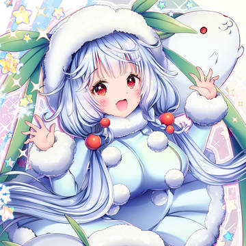 雪うさウサ