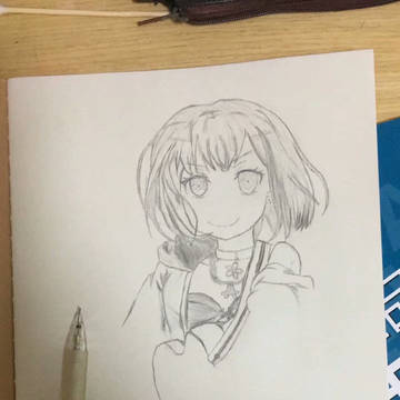 美竹蘭 尝试模仿画画（未完成）