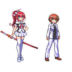 ドット絵　白鳥姉妹