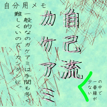 自己流カケアミ