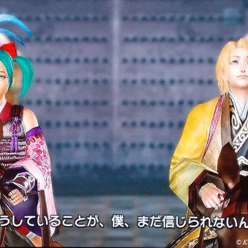 皿踊ののこさんと長崎琥珀くん(エディット武将)