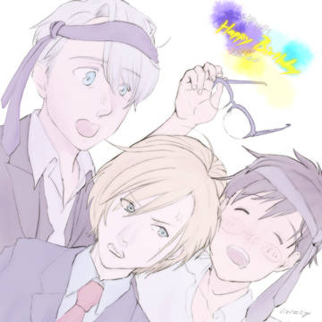 (*´♡`*)ユリオ〜！お誕生日おめでと〜(´□̵ᴗ□̵`)