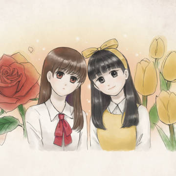 花、蘿莉、紅衣女