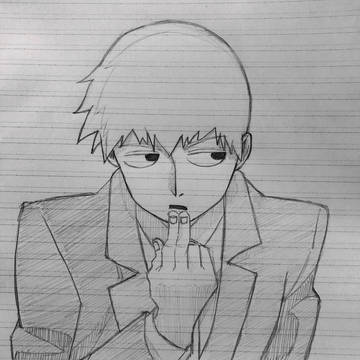 霊幻新隆(30分見ながら模写)➊