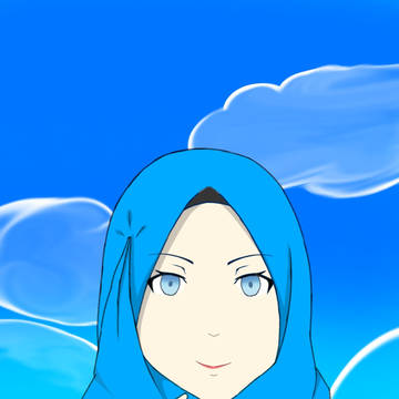 Blue hijab