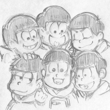 おそ松さん 初描きと