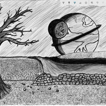 Lonely day in Gray SketchBook...