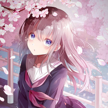 頭に桜ついてるよ
