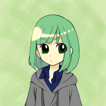 緑髪女の子