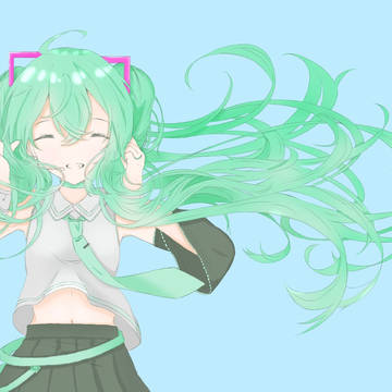 初心者だけど線画塗ってみたそのきゅう