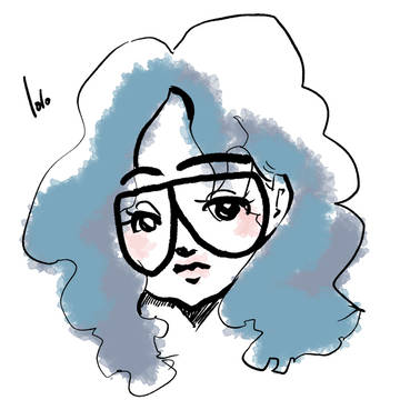 女の子らくがき