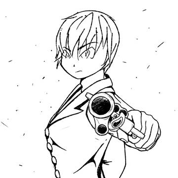 SAAを構える女の子のイラスト