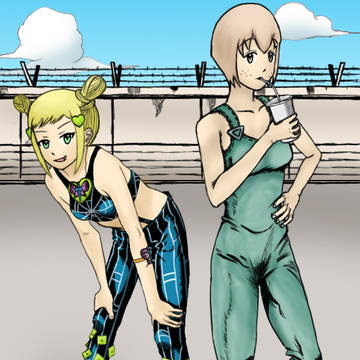 Stone Ocean Minami and Mako