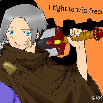 I fight to win freedom