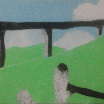 けもフレ2の風景を砂絵で描いてみた