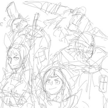 XXハンターの落書きだよ