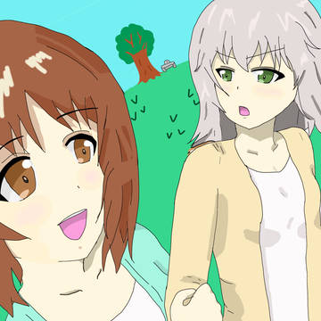 みほがエリカをリード