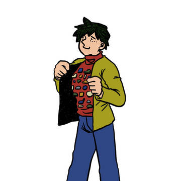 ピンバッチ男