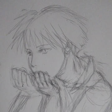 水を飲む