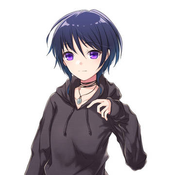 【立ち絵素材・フリー】黒髪の少女