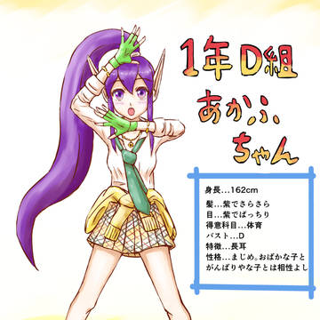 １年D組あかふちゃん！