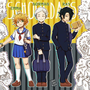 学校と制服「約束のネバーランド」